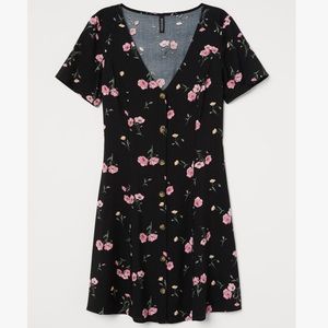 H&M Floral button dress